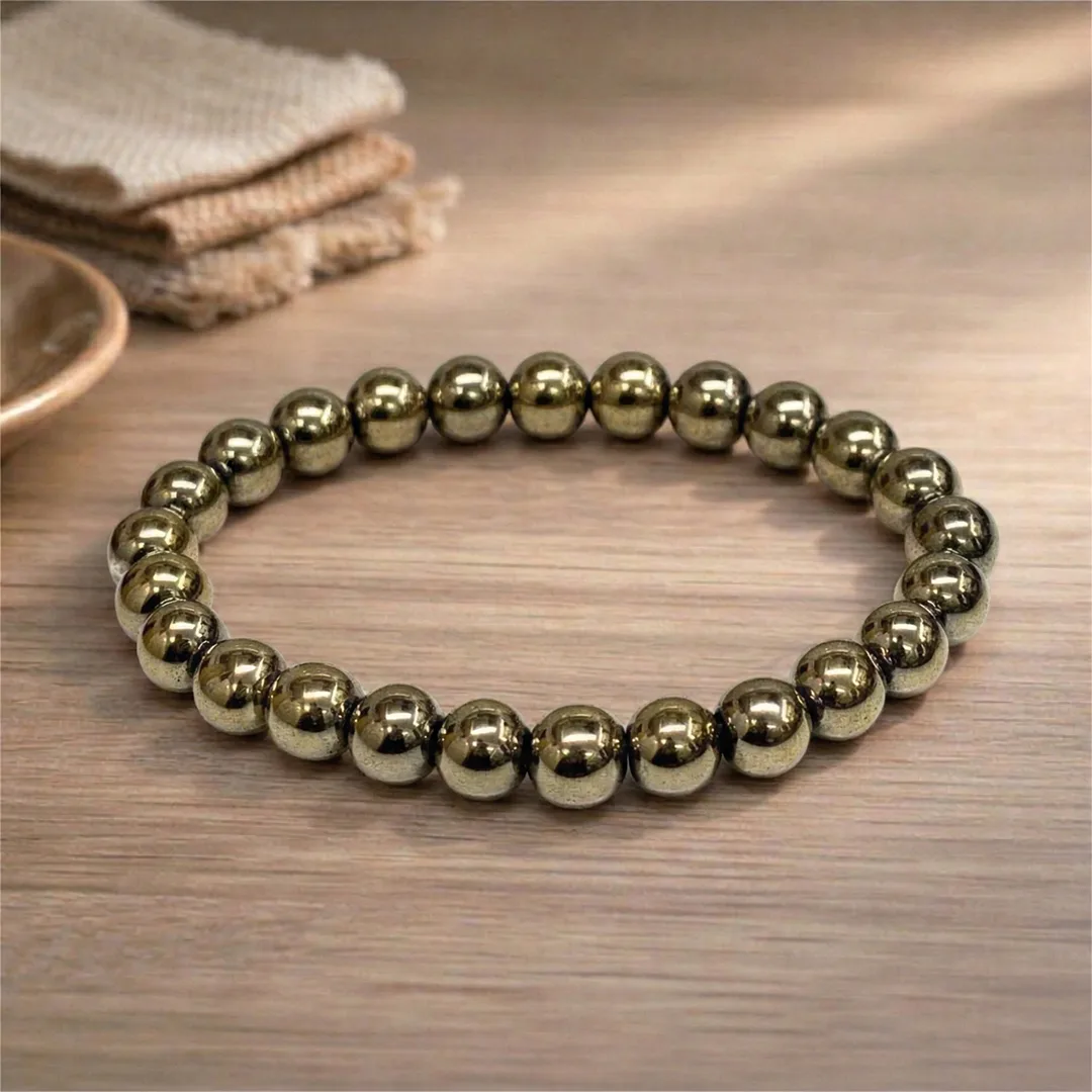 Golden Hematite Gemstone Bracelet