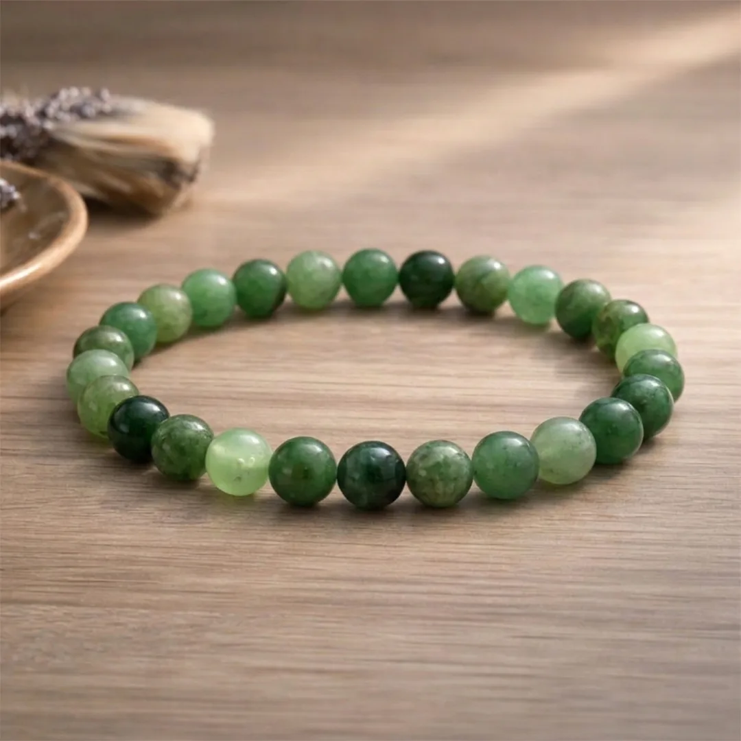 Green Jade Gemstone Bracelet