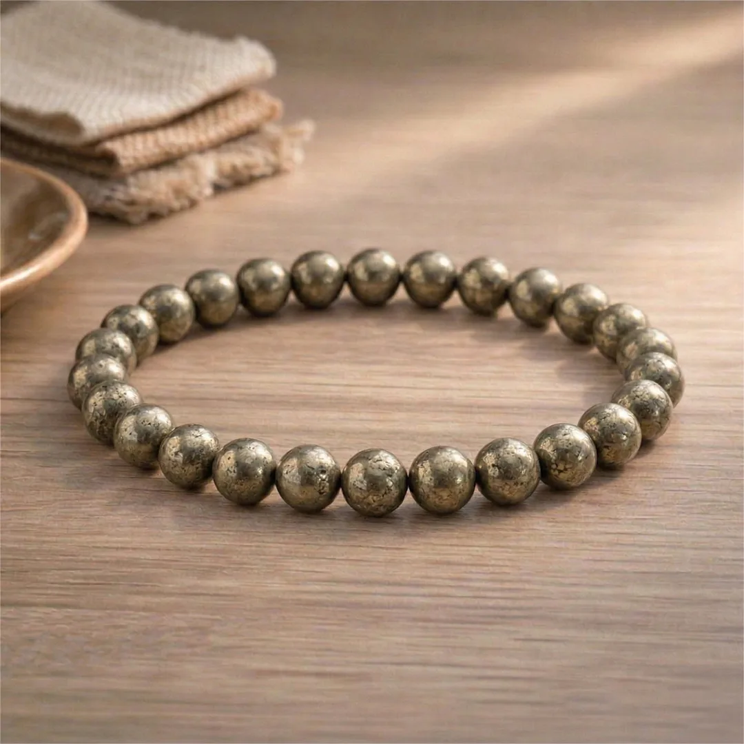 Pyrite Gemstone Bracelet